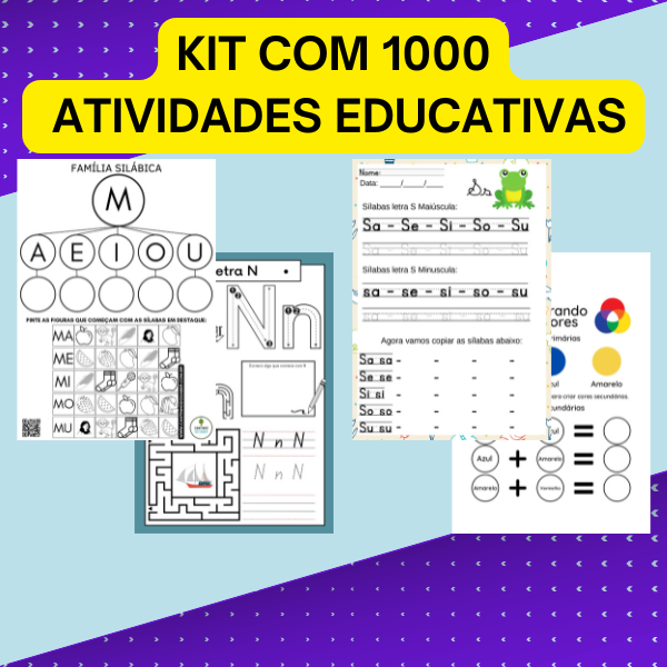 KIT DE ATIVIDADES EDUCATIVAS 2025 – Só Atividades – Atividades ...